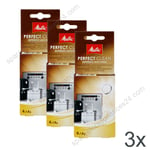 3X MELITTA PERFECT CLEAN CLEANING TABLETS FOR COFFEE ESPRESSO MACHINE 6545529