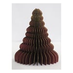 Juledekorasjon Honey Comb Tree 10Cm Rødbrun