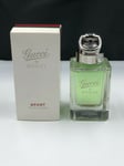 Gucci By Gucci Sport Pour Homme 90ml After Shave Lotion ( Hard To Find )
