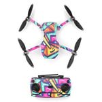 RCSTQ DJI Mavic Mini cool stickers - Colorful Swirls