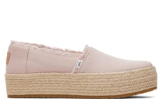 Toms Valencia Espadrilles Womens - Pink - Size UK 8