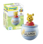 Playmobil 71318 1.2.3 & Disney: Winnie's Counter Balance Honey Pot, Winnie-the-Pooh, educational toys for toddlers, gifting toy and fun imaginative role-play, playsets suitable for ages 12 months+