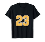 Number #23 Golden Yellow Sport Number 23 T-Shirt