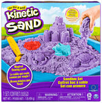 SwimWays- Sandbox & Molds Spin Master Kinetic Sand Ensemble bac à Sable Violet, 20106638, Couleur Assortie, Moyen