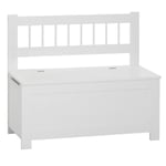 Banc de Rangement pour Enfant "Vlad" 74cm Blanc