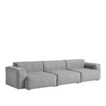 HAY - Mags Soft Low 3 Seater Combination 1 - Dark Grey Stitching - Cat.4 - Hallingdal 65 130 - Sofaer