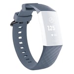 mumbi Bracelet de rechange compatible avec Fitbit Charge 3 4 Fitness Sport Bracelet en silicone Taille L Violet, lilas, Große, Moderne