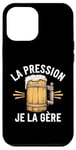 Coque pour iPhone 12 Pro Max La Pression, Je La Gère Humour Bière Apéro Alcool Drôle