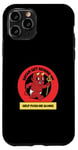 Coque pour iPhone 11 Pro FUNNY DEVIL SATAN GET BIND ME HELP PUSH ME ALONG DEVIL OG