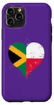 iPhone 11 Pro Vintage Flag in Heart for Jamaica Poland A Jamaican Polish Case