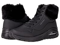 Skechers Women's Uno Rugged-Fall Air Winter Boots, Black, 6 UK