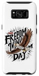 Coque pour Galaxy S8 T-shirt graphique Patriotic Freedom USA