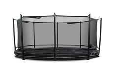 North Legend Low Trampoline  Oval / Svart / 3,5 mx 2,5 m