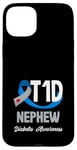 Coque pour iPhone 15 Plus Sensibilisation au diabète de type 1 T1D Neveu