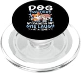 Dresseurs de chiens Libérez la joie One Laugh At A Time PopSockets PopGrip pour MagSafe