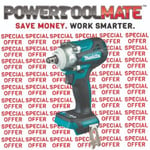 Makita DTW300Z 18V 1/2In LXT Brushless Impact Wrench Bare Unit