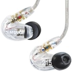 Shure SE215CL -nappikuulokkeet, läpinäkyvä