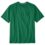 Patagonia M's Boardshort Logo Pocket Responsibili-Tee Gather Green