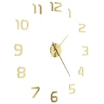 vidaXL 3D Wall Clock Modern Design 100 cm XXL Goldbest