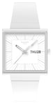 Swatch SO34W700 WHAT IF...ALLWHITE? (41.8mm) White Square Watch