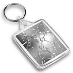 IP02 Passport Keyring BW - Molecule Atom Chemistry Physics  #35373