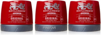 3 X 250ml RED TUBS CLASSIC BRYLCREEM HAIR STYLING CREAM