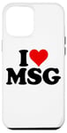 Coque pour iPhone 12 Pro Max I Love Heart MSG Mono Sodium GLUTAMATE SALT SUR Saveur craquelée