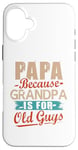 iPhone 16 Plus Old Guy T Shirts For Men Papa T Shirts For Grandpa Old Guys Case