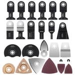 Outil Multifonction Saw Blades Accessoires Kit£¬ 105 Pcs Accessoires d'outils Oscillants Multifonctions Lame de scie universelle pour Fein, Dremel, Bosch, Makita, Dewalt et plus encore