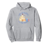 Life Is Better On The Beach Sand Castle Cute Crab Seashore Pullover Hoodie