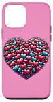 iPhone 12 mini Cute Heart with Flowers and Hearts for Valentine's Day Case