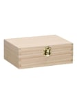 Playwood Wooden Card Box with Flap Lid