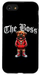 Coque pour iPhone SE (2020) / 7 / 8 Bull Mastiff Dog The Boss Veste cool pour chien Maman Papa