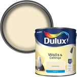 Dulux Matt Emulsion Paint For Walls And Ceilings - Daffodil White 2.5 Litres