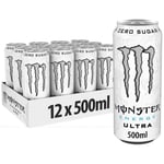 Monster Ultra Energy Drink Original Cans Party Sports Box Set Pack 12 x 500ml