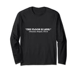 The Floor Is Lava Pompeii Italy Mt Vesuvius Funny History Long Sleeve T-Shirt