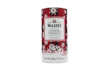 Walker's All-Butter Cranberry and Clementine Shortbread in Gifting Tube 200g (Pack of 1) Buttery Shortbread with Cranberry Pieces and Zesty Clementine Flavour - A real Treat for Christmas