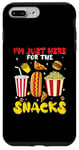 Coque pour iPhone 7 Plus/8 Plus Jeu de football amusant Sports I'm Just Here For The Snacks