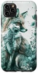 Coque pour iPhone 11 Pro Max Green Fox Chinoiserie French Esthétique Toile Fille