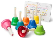 Tobar - Set de Cloches à Main pour Enfant - 8 cm - Arc-en-Ciel