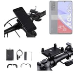 Cellphone holder for bicycles for TCL 40 SE bike mount