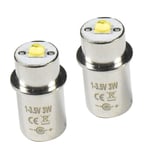 2-Pack HQRP LED Bulbs for Maglite Halogen, LMSA201 LWSA201, Mag-num Star Xenon