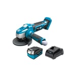 E3/08760 kit meuleuse 20V avec 1 batterie 4.0A et chargeur 08772. 28.9x23.9cm Koma Tools pro series battery