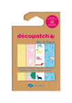 Décopatch DP037C - Une Pochette de 4 Feuilles Décopatch - Dimensions : 30 x 40 cm - Papiers imprimé, enfants, ballons - Mix & Patch - A partir de 5 ans, DIY, création, rénovation, activité créative