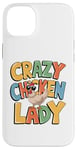 Coque pour iPhone 14 Plus Crazy Chicken Lover Hen Mom, Farm Fresh Eggs Farmer