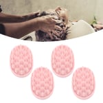 4Pcs Hair Scalp Massager Shampoo Brush Soft Silicone Comfortable Fatigue Relief