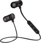 ¿¿couteurs Intra-Auriculaires Sans Fil, ¿¿couteurs Bluetooth 4.1 Avec Micro, ¿¿couteurs Sans Fil Magn¿¿tiques, ¿¿couteurs Antibruit L¿¿gers Pour Iphone Android(Le Noir)