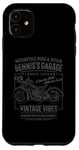 iPhone 11 Dennis's Garage Motorcycle Design for the Name Dennis Case