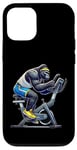 iPhone 12/12 Pro Gorilla on Exercise Bike Gym Fitness Workout Training Case