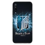 Coque pour Huawei Honor 9X Manga Attaque Titans Noir